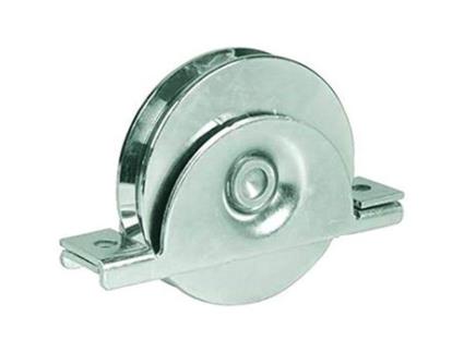 Gate Wheels Gorge U-20 Art. 392L com Suporte IBFM IBFM 2223340 Aço Galvanizado Diâmetro 100 Mm