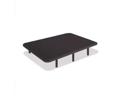 Base Estofada Tecido 3D Antiderrapante, Estrutura 30X40 Mm, Cor Preto, Inclui Pernas Metálicas De 30Cm200 X 200 Cm (Dúo) DREAMNITE