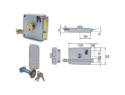 Bloqueio VIRO Apl. Cilindro Staccato E.50 Sx Art. 7502 Metal Prata