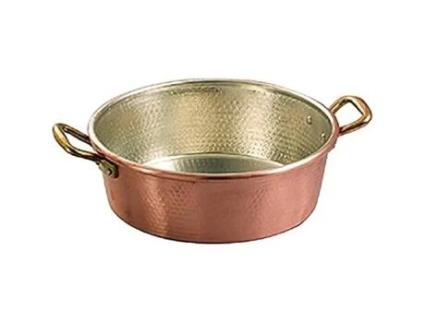 Panela de Cobre Estanhada VIGOR 32 Cm Sem Tampa Todas As Fontes de Calor Exceto Indução