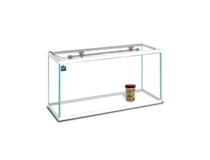 Aquário Vidro com moldura Branco 60 L. + Tubo Luz Led