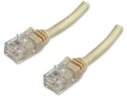 Cabo Telefónico CONNECTLAND RJ-11 M-M (5m  - Branco)