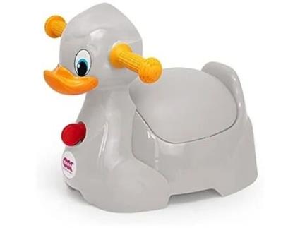 OKBABY Quack Penico Infantil com Assento Ergonômico em Formato de Pato Cinza