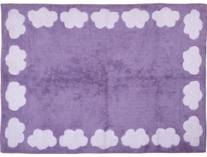 Tapete ARATEXTIL Nube (Algodão - Roxo - 120x160cm)