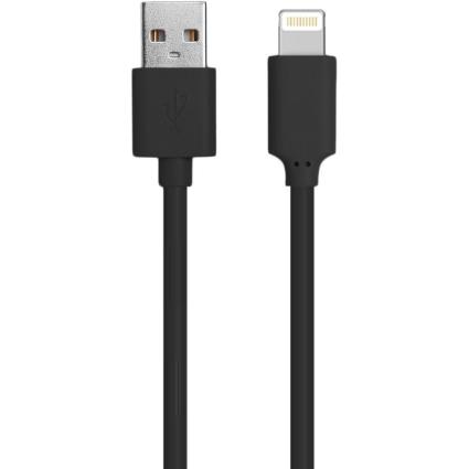 Cable usb A/lightning 2.4a 1mcabl