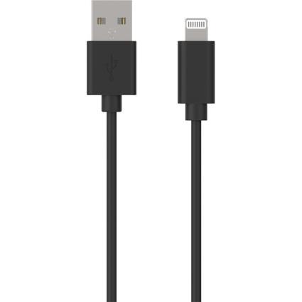 Cable usb A/lightning 2.4a 1mcabl