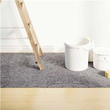 vidaXL Tapete p/ pintor em velo antiderrapante 2532cm 180g/m² cinzento