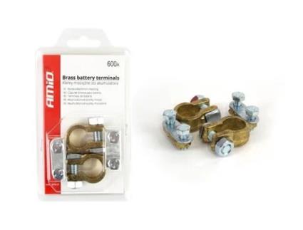 Terminais de Bateria 600Amp, 2 Peças em Blister