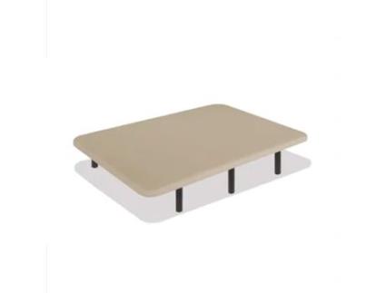 Base Estofada Tecido 3D Antiderrapante, Estrutura 30X40 Mm, Cor Bege, Inclui Pernas Metálicas De 40Cm, Base Estofada 160X190 Cm DREAMNITE