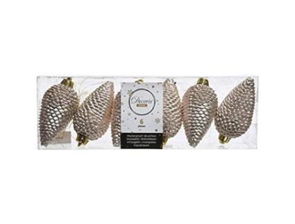 Decoração de Festa KAEMINGK Conjunto de 6 Bolas de Plástico Inquebráveis Diâmetro 6 Cm para Pendurar