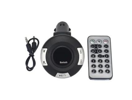 Kit mãos-livres para carro Transmissor FM Bluetooth Leitor de áudio MP3 com controlo remoto