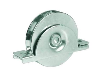 Rodas para Portão IBFM 2223342 Ranhura U-20 Aço Galvanizado Diâmetro 120 Mm