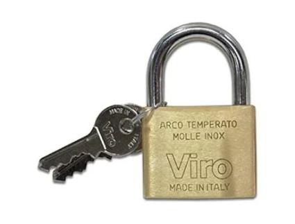 Cadeado VIRO em Latão 70 Milímetros