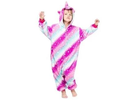 Pijama de Criança Menina FPSP Roupa de Dormir Loungewearstarry Sky Pegasus de Uma Peça-130Cm (130 cm)