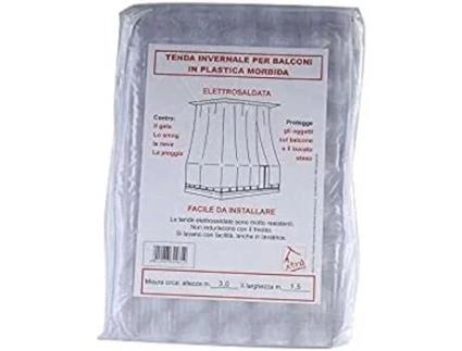 Cortina de Varanda XTRA White em Pvc Branco 350 X 250 XTRA Acessórios para Grampos de Pressão