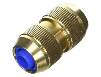 Conector de Mangueira de Reparo AQUAJET Latão 12/15 Cartucho Patenteado com Etiqueta Ouro