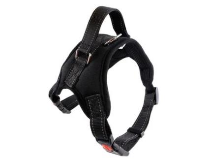 Arnês de Segurança Anti-Tração para Cães Grandes Husky Schnauzer Preto L ALLTHEMEN