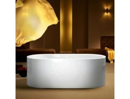 KALDEWEI Meisterstück Centro Duo Oval Banheira Independente 1127 170X75X47 Cm Branco Alpino Desenho: Conexão de Drenagem e Overflow com Função De