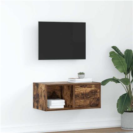 vidaXL Móvel de TV 60x31x25,5 cm derivados de madeira carvalho fumado