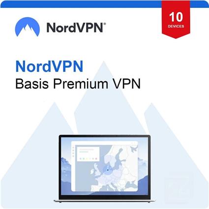 NordVPN Basis Premium VPN 10 Dispositivos 1 Ano