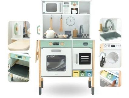 Conjunto de Cozinha Interactivo com Máquina de Lavar Roupa Máquina de Lavar Loiça e Quadro de Giz Crianças com Mais de 3 Anos MAMABRUM