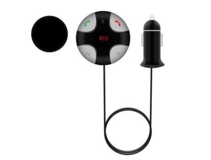 Vococal® Transmissor FM para carro USB MP3 LED Bluetooth 3.0 sem fio para carro alto-falante player