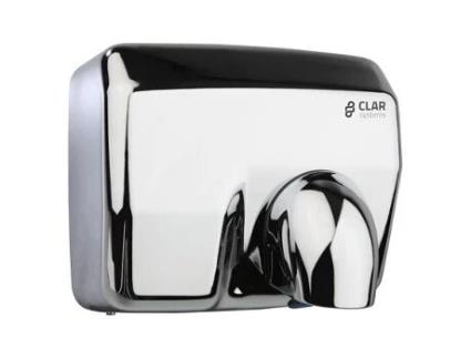 Ind Optical Hand Dryer 275X230200 Bocal em aço inoxidável Br. Ultra Dry Cl CLAR SYSTEMS