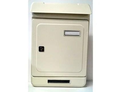 Caixa de Correio de Acordo Com. Marfim C/Telhado A/T 395X263X70 ALUBOX