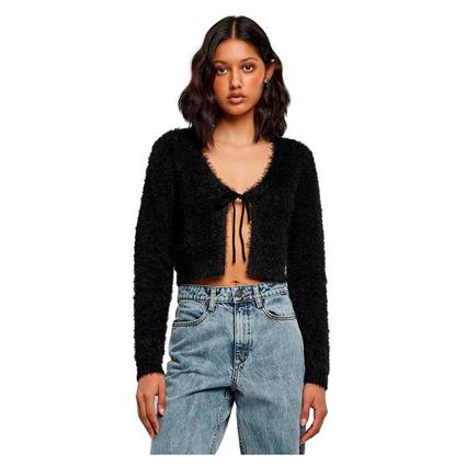 Urban Classics Cardigã Tied Cropped Feather