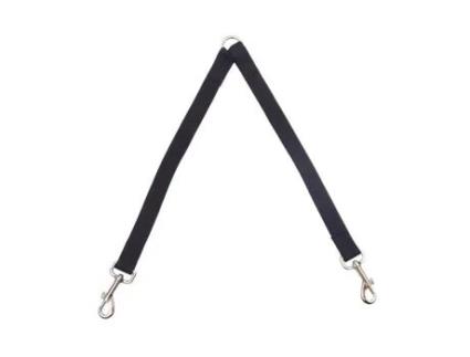 Acoplador Divisor de Trela Ajustável para Cães Duplos para Arnês Preto LAANCOO