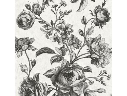 387002-Gu Papel de Parede com Flores Ligeiramente Texturizado Piscando 5 33 M2 PROFHOME