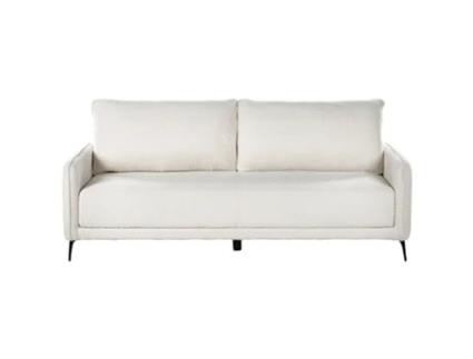 Sofá-cama BELIANI Heming de Bouclé Branco 200x90x88