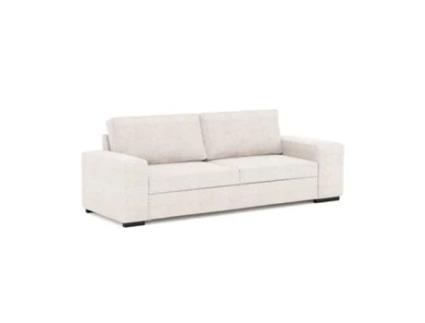 Sofá-Cama BUDWING Avery Bege c/ 2 Pufes - 3 lugares - 248x117x90 cm