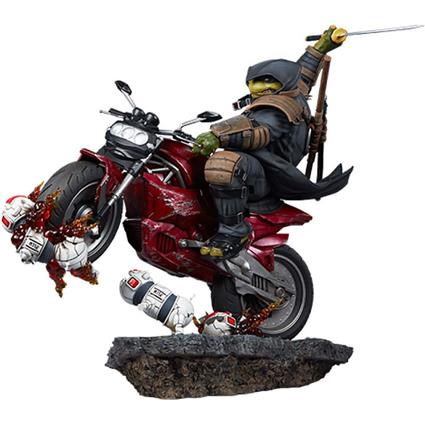 Premium Collectibles Studio 1/4 Figura O Último Na Bicicleta Tartarugas Ninja Ronin 53 Cm