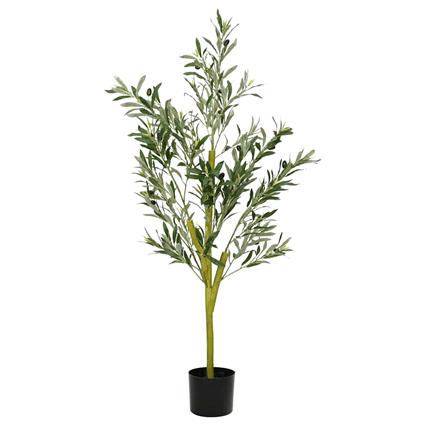 vidaXL Oliveira artificial 450 folhas 120 cm verde