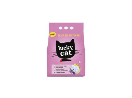 Silica Gel Para Gatos Lucky Cat Perfumada Lavanda 4l