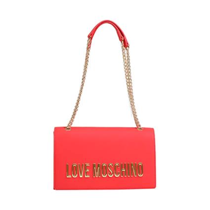 Love Moschino BOLSO GRS CON CADENA, Rojo - Ref.