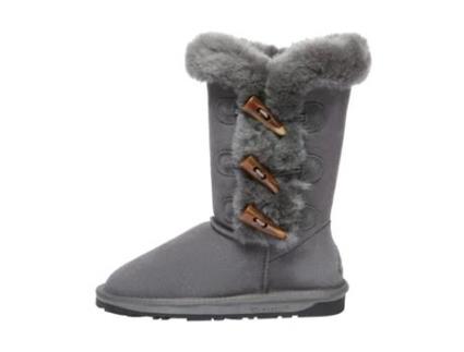 Botas de Mulher EVERAU AUSTRALIA Altas Botões Chifre Camurça Cinzento (41)