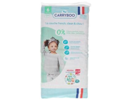 Fraldas Ecológicas Estampadas 36 Fraldas Tamanho 6 16-30 kg CARRYBOO