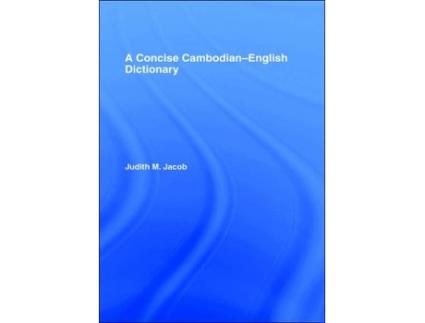 Livro Concise CambodianEnglish Dictionary de Judith Jacob Jacobs (Inglês - Capa Dura)