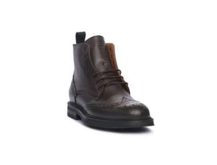 Botins de Homem FRAU Poncho Moro Pele Castanho (42)