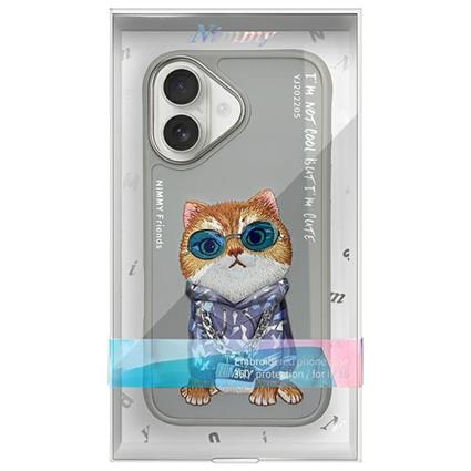 Nimmy Capa Para Telemóvel Iphone 16 Glasses Cool Cat