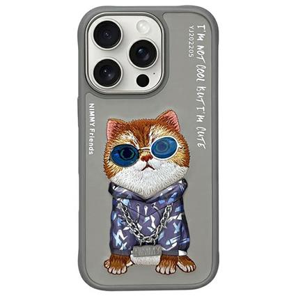 Nimmy Capa Para Telefone Iphone 16 Pro Óculos Gato Legal