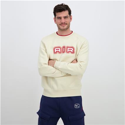 Nike Air - Bege - Sweat Felpa Homem tamanho S