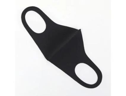 Pacote de 5 Máscaras de Nariz e Boca de Seda de Gelo Ordinária para Crianças Reutilizáveis e Laváveis Anti-Poeira Preto Unissex ARCOINI