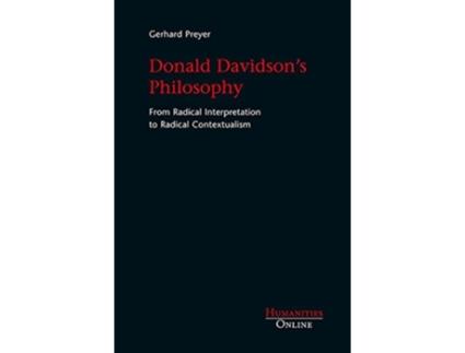 Livro Donald Davidsons Philosophy de Gerhard Preyer (Inglês)