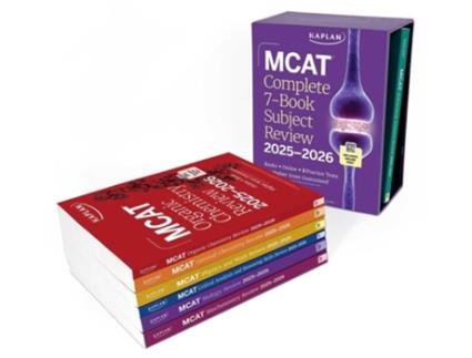 Livro MCAT Complete 7-Book Subject Review 2025-2026, Set Includes Books, Online Prep, 3 Practice Tests de Kaplan Test Prep (Inglês)