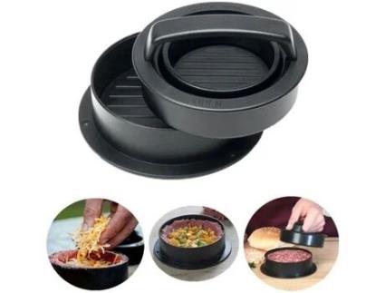 3 em 1 Prensa de Hambúrguer Molde de Churrasco Prensa de Hambúrguer Tamanhos Diferentes Máquina de Hambúrguer Cozinha Carne Moída KONVINIT