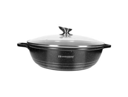Rosenberg Sauté 28cm com tampa e revestimento de pedra Preto