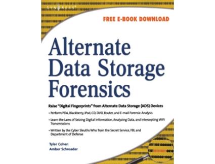 Livro Alternate Data Storage Forensics de Amber Schroader e Tyler Cohen (Inglês)